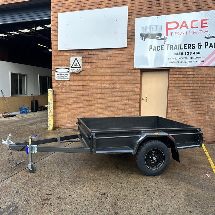 7x5 Single Axle Box Trailer