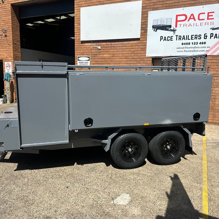8x5 Lawn Mowing Trailer - Nardo Grey