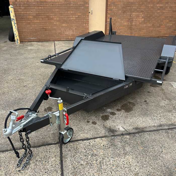 14ft Heavy-Duty Semi-Flat Car Trailer