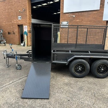 8x5 Lawn Mowing Trailer - Caged Sides