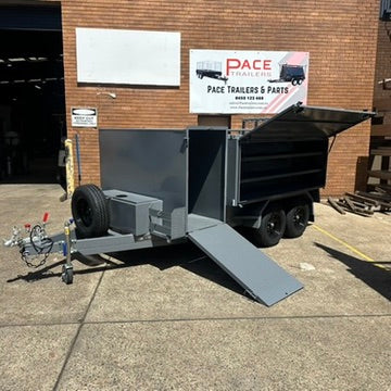 8x5 Lawn Mowing Trailer - Nardo Grey