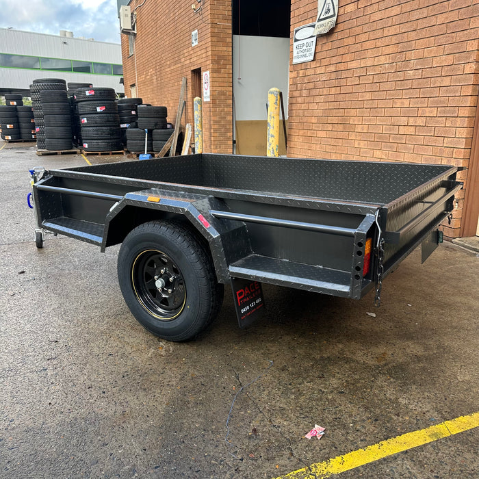 7x5 Single Axle Box Trailer