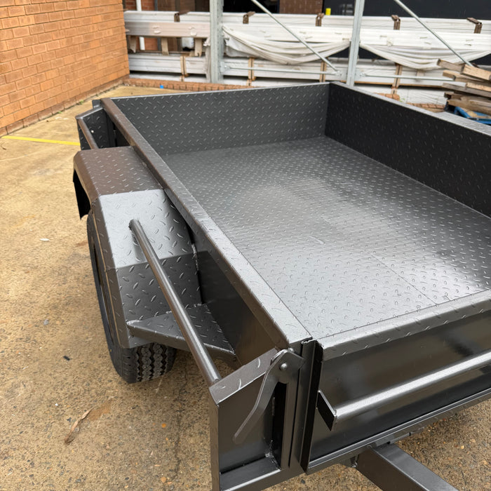 6x4 Single Axle Box Trailer