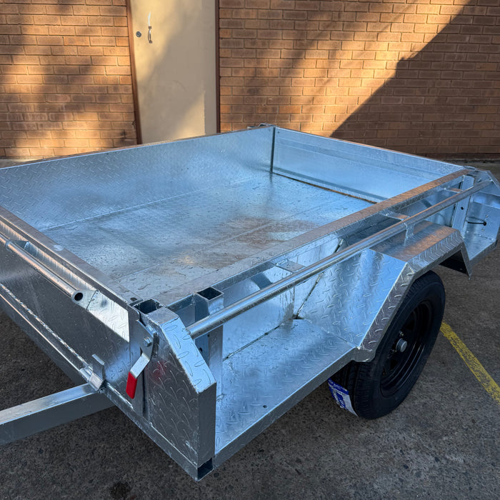 6x4 Single Axle Galvanised Box Trailer