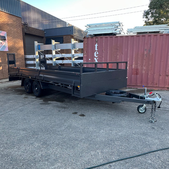 20x8 Heavy-Duty Flat Top Deck Tandem Axle Trailer