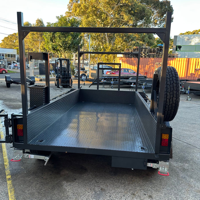 10x5 Heavy Duty Box Trailer with Auger Holders