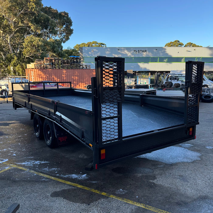 20x8 Heavy-Duty Flat Top Deck Tandem Axle Trailer