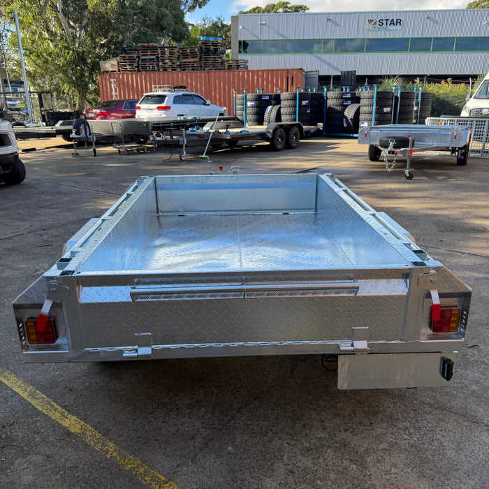 6x4 Single Axle Galvanised Box Trailer