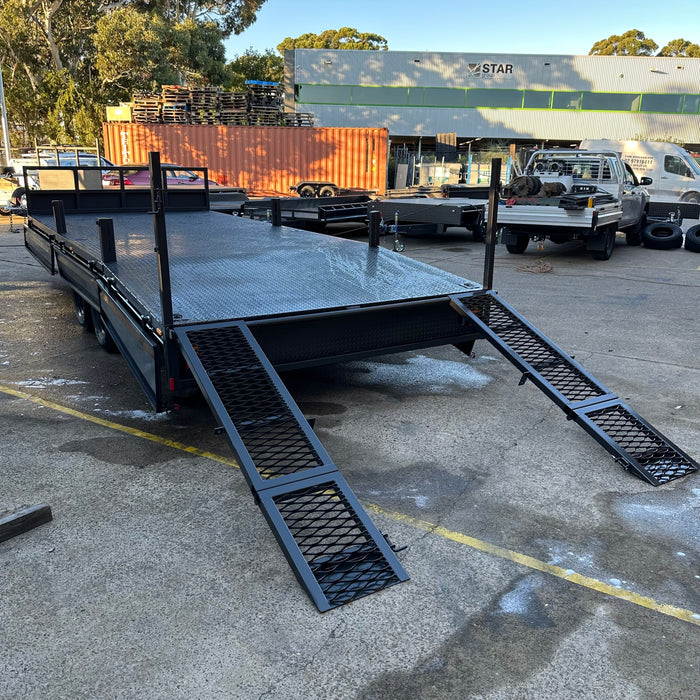 20x8 Heavy-Duty Flat Top Deck Tandem Axle Trailer