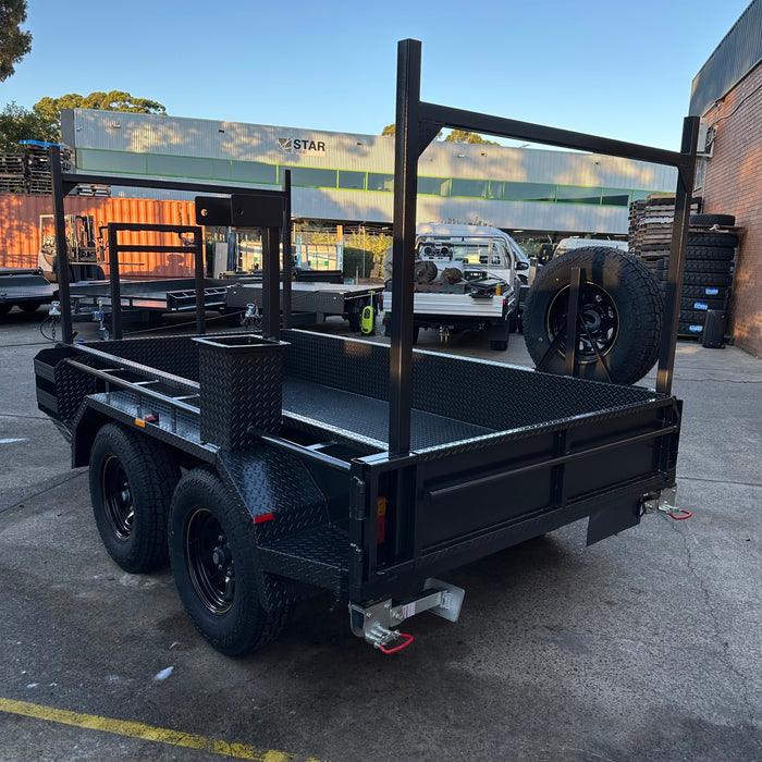 10x5 Heavy Duty Box Trailer with Auger Holders