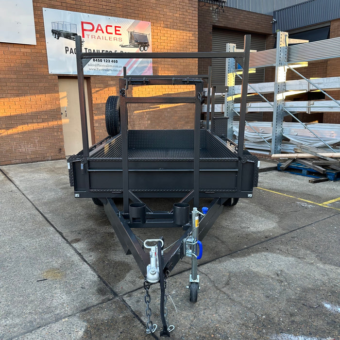 10x5 Heavy Duty Box Trailer with Auger Holders