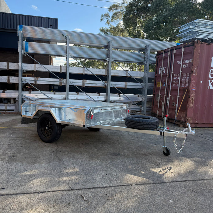 6x4 Single Axle Galvanised Box Trailer