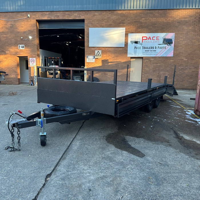 20x8 Heavy-Duty Flat Top Deck Tandem Axle Trailer