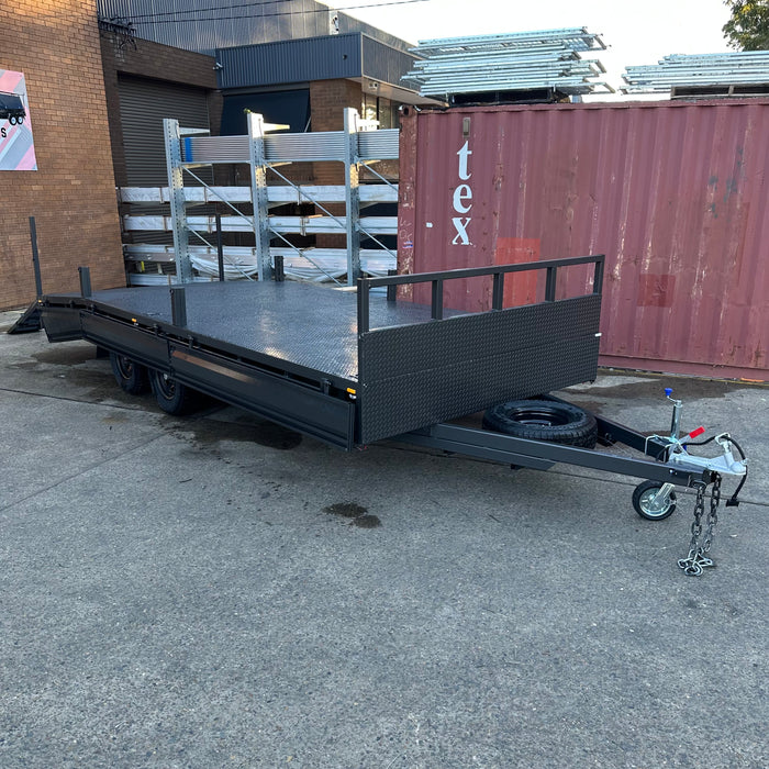 20x8 Heavy-Duty Flat Top Deck Tandem Axle Trailer