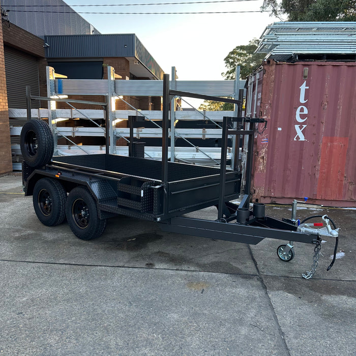 10x5 Heavy Duty Box Trailer with Auger Holders