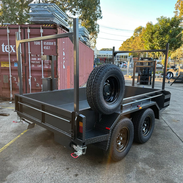 10x5 Heavy Duty Box Trailer with Auger Holders