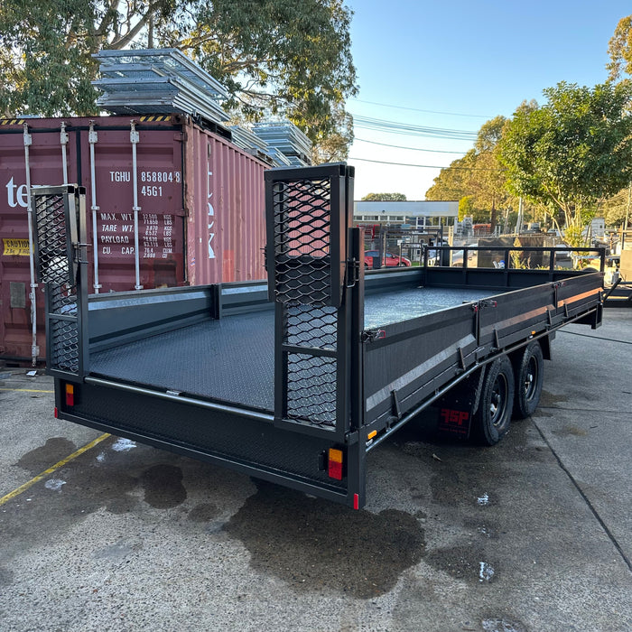 20x8 Heavy-Duty Flat Top Deck Tandem Axle Trailer