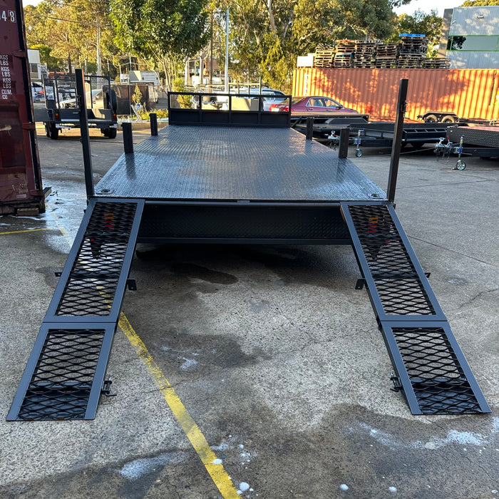 20x8 Heavy-Duty Flat Top Deck Tandem Axle Trailer
