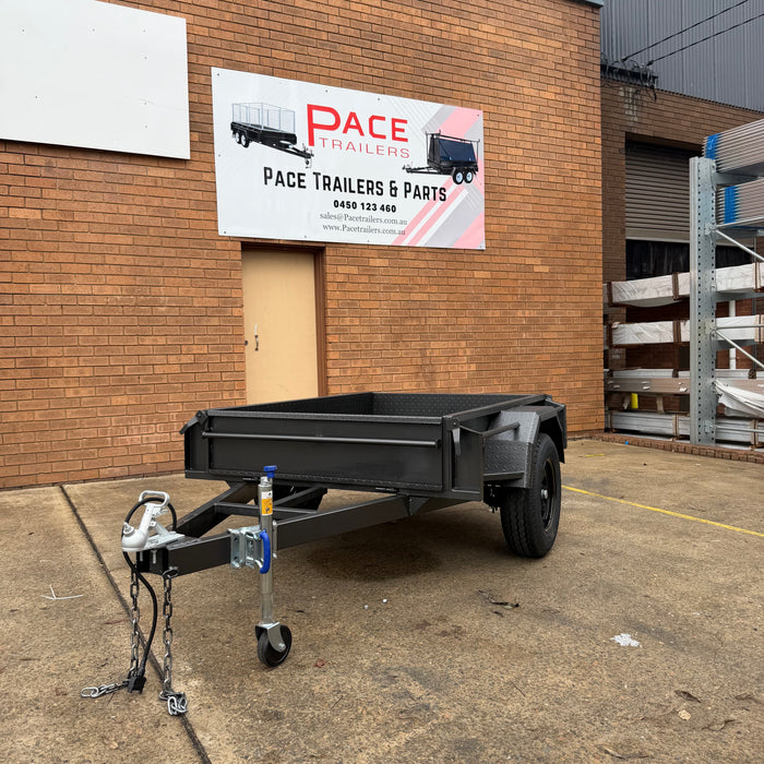 6x4 Single Axle Box Trailer