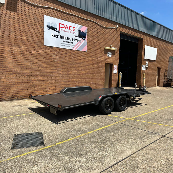 16x6.6" Semi Flat Car Trailer