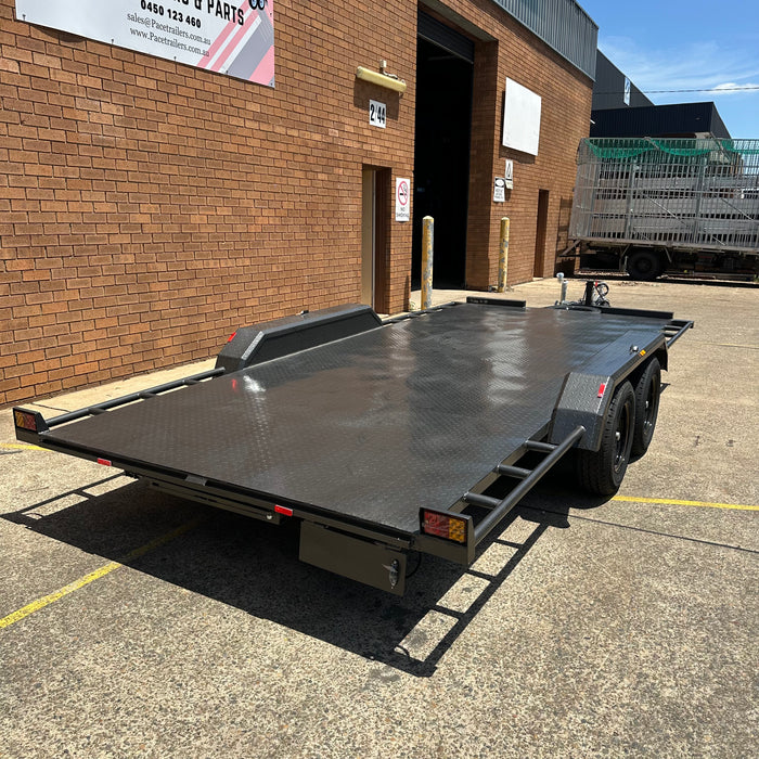16x6.6" Semi Flat Car Trailer