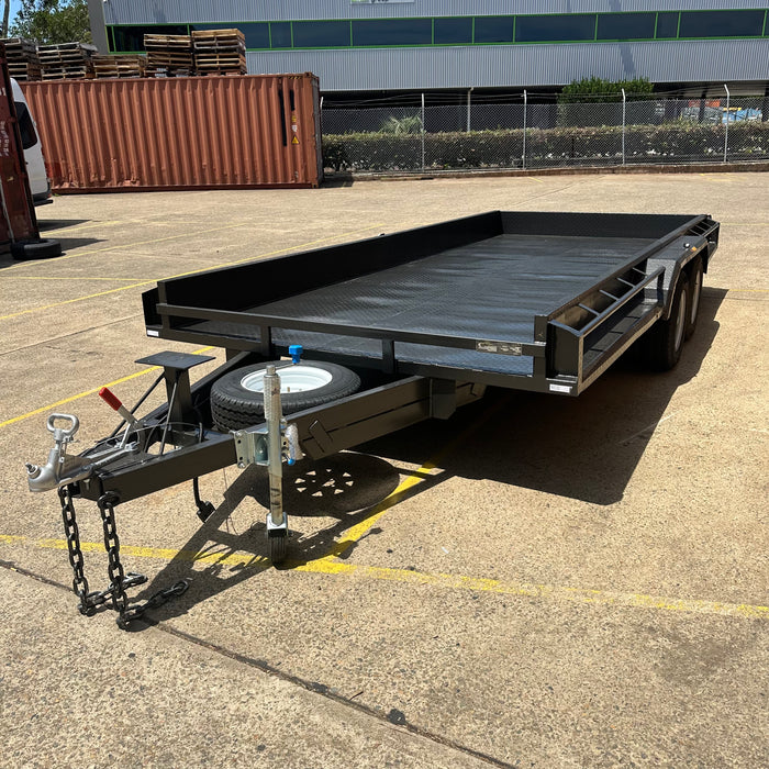 16x6.6" Semi Flat Box Car Trailer