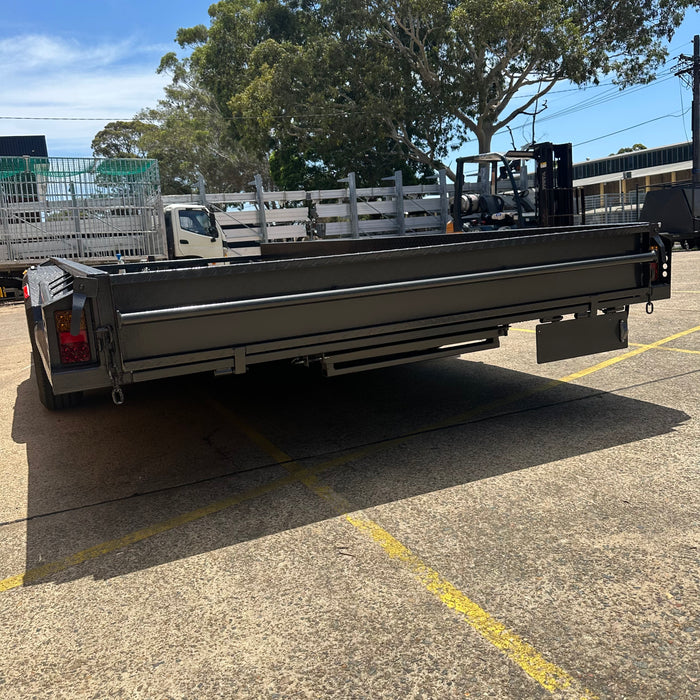 16x6.6" Semi Flat Box Car Trailer