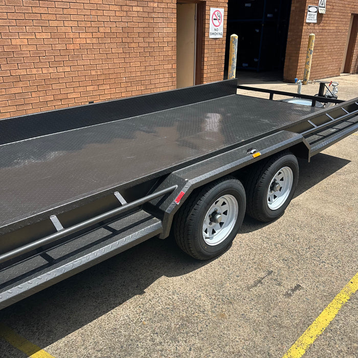 16x6.6" Semi Flat Box Car Trailer