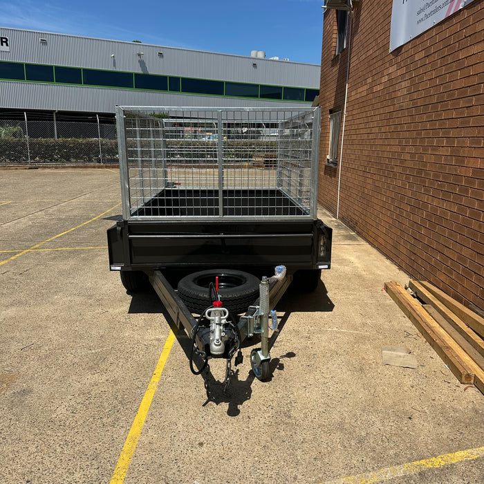 8x5 Box Trailer + 900mm High Cage