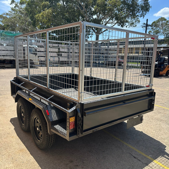 8x5 Box Trailer + 900mm High Cage