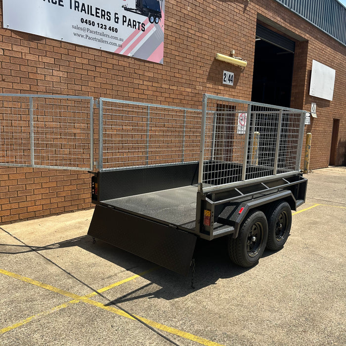 8x5 Box Trailer + 900mm High Cage