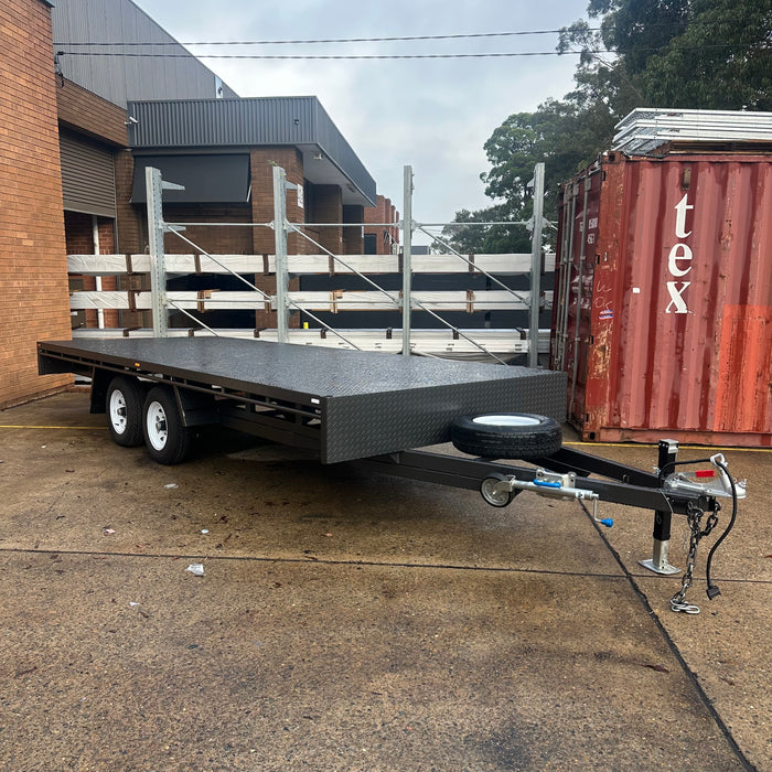 20'x8' (6m x 2.4m) Flat Table-Top Tandem Trailer