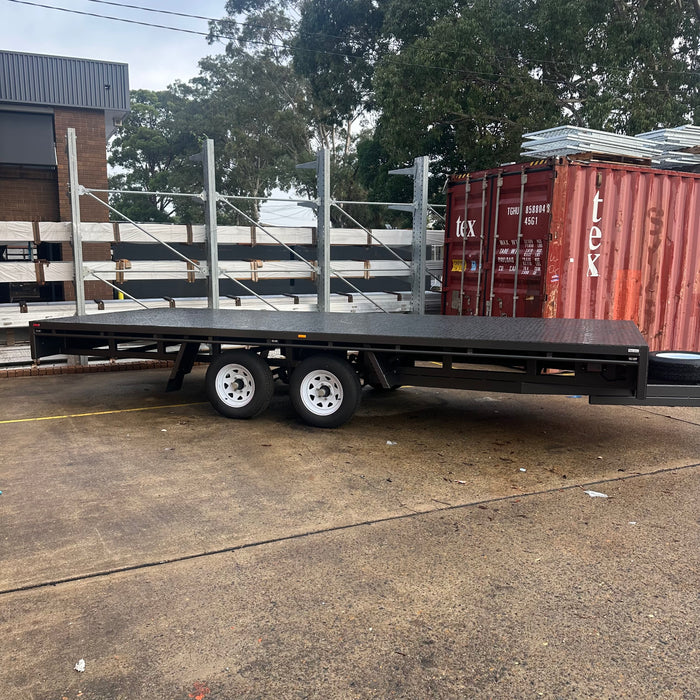 20'x8' (6m x 2.4m) Flat Table-Top Tandem Trailer