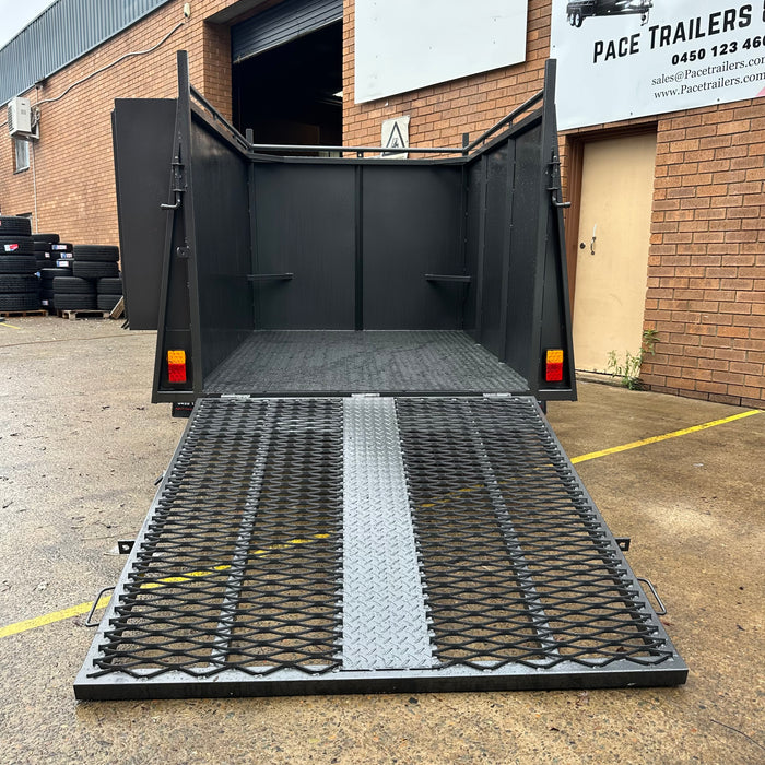 7x5 Lawn Mower / Gardener Trailer with Mesh Ramp