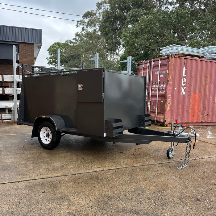 7x5 Lawn Mower / Gardener Trailer with Mesh Ramp