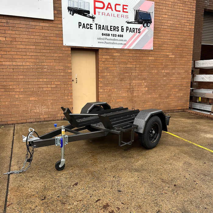 6x4ft Bike Trailer with 3-Bike Channels