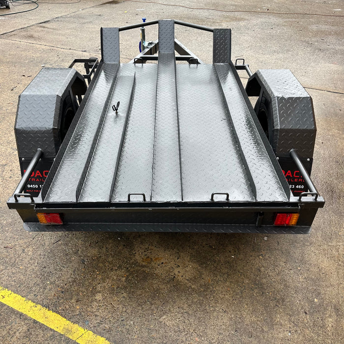 6x4ft Bike Trailer with 3-Bike Channels