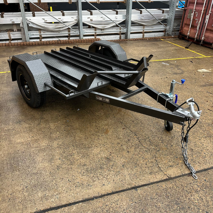 6x4ft Bike Trailer with 3-Bike Channels