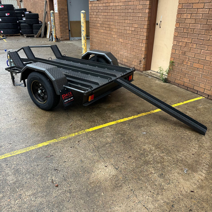 6x4ft Bike Trailer with 3-Bike Channels