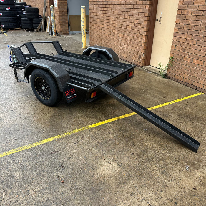 6x4ft Bike Trailer with 3-Bike Channels