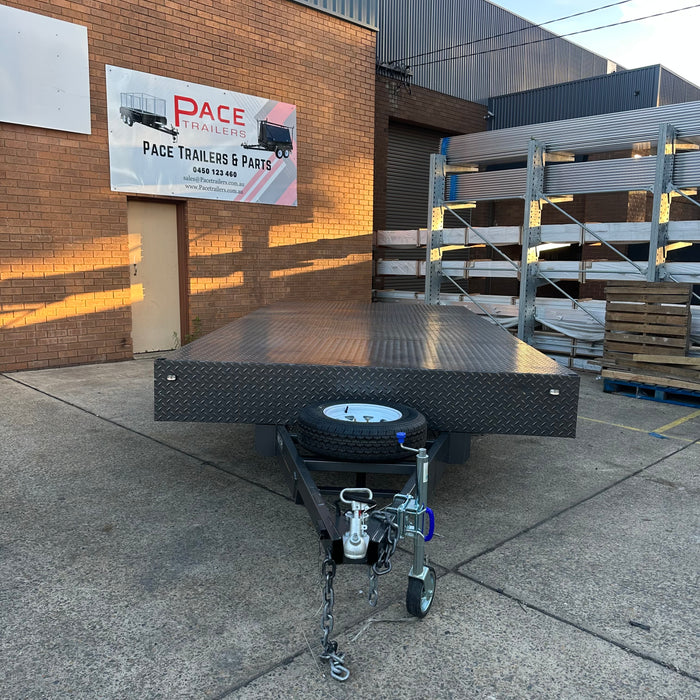 16x8ft Flat Table-Top Tandem Trailer