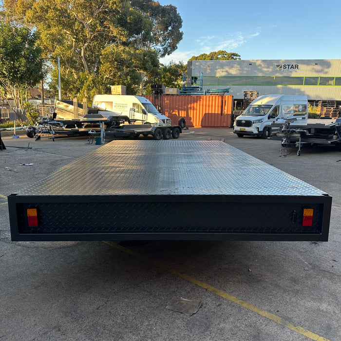 16x8ft Flat Table-Top Tandem Trailer