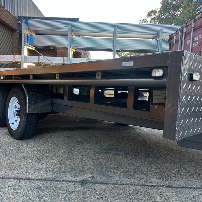 16x8ft Flat Table-Top Tandem Trailer