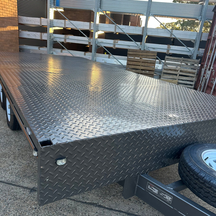 16x8ft Flat Table-Top Tandem Trailer