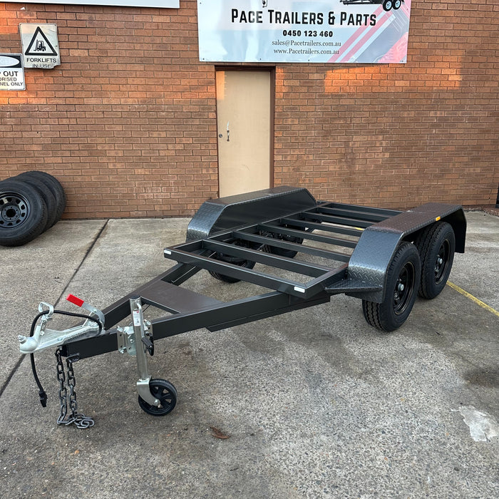8x4ft Tandem Axle Rolling Chassis Trailer
