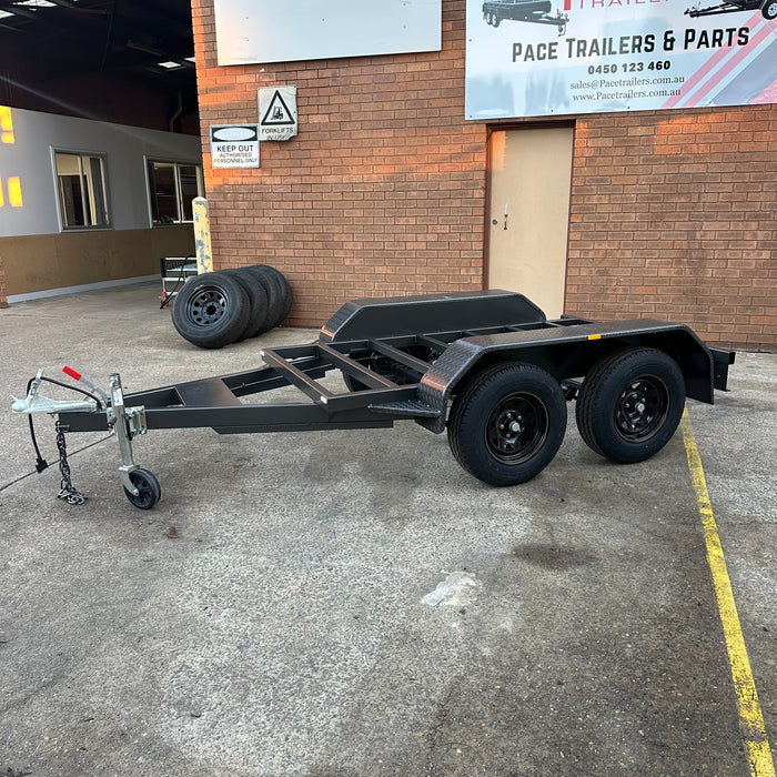 8x4ft Tandem Axle Rolling Chassis Trailer