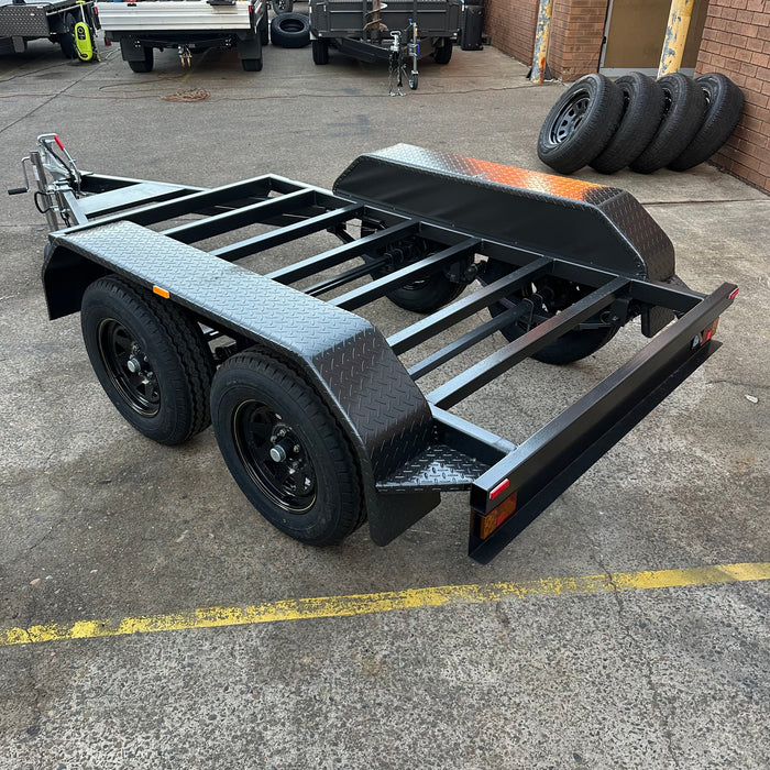 8x4ft Tandem Axle Rolling Chassis Trailer