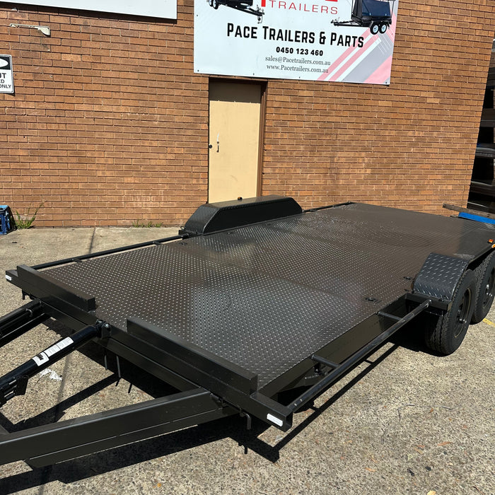 16ft Hydraulic Tilt Car Trailer - With Removable Guards