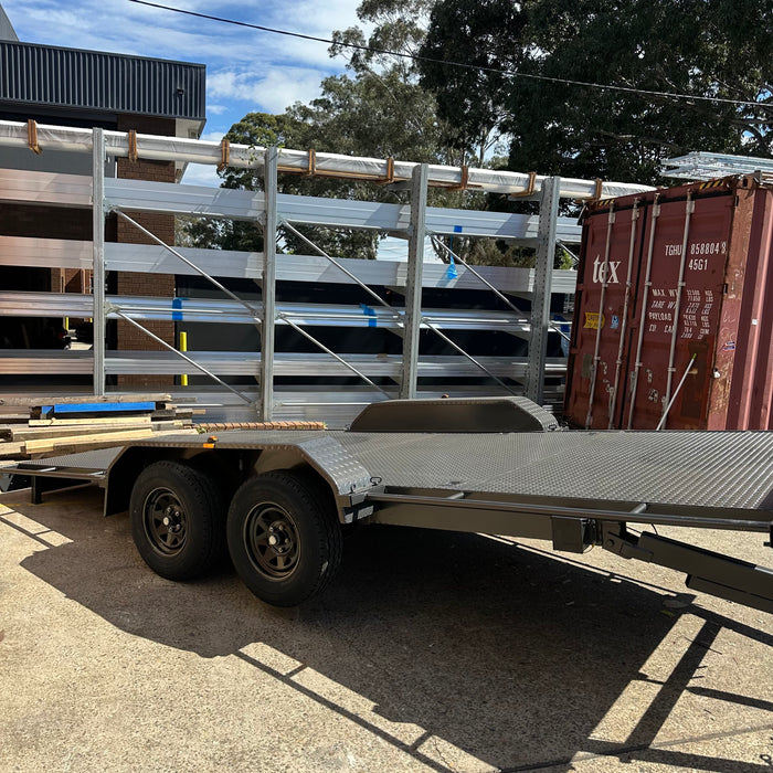 16ft Hydraulic Tilt Car Trailer - With Removable Guards