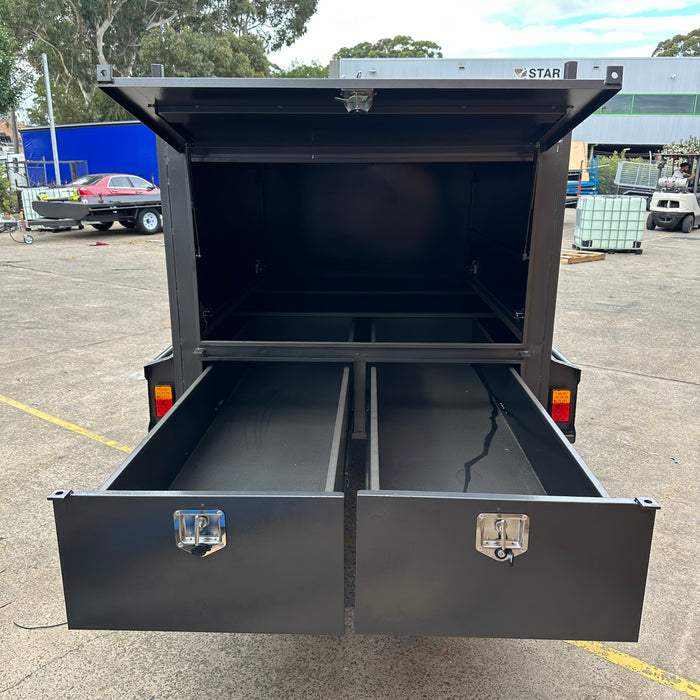 8x5 Square Tradesman Trailer - Full Length Drawers
